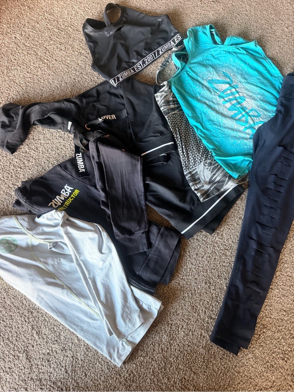 Zumba instructor Clothing Bundle-Size S-M-Lot of 7 Pieces